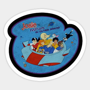 Retro Group Outer Space Sticker